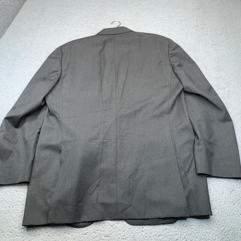 Canali‎ Blazer Mens 48L Gray Worsted Wool 2 Button Sport Coat Jacket Italy 13290